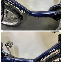 1年保証 送料無料　新型　パナソニック　20インチ　紺色　電動アシスト自転車 g810の画像