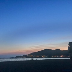 8/16朝活でビーチヨガ🧘☀️in片男波の画像