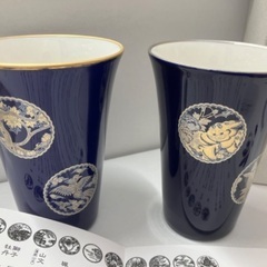 限定品【香蘭社】アルフレッサ 湯飲み 2個セット 設立十周年記念の画像