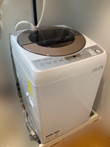 引き取り限定価格 SHARP 縦型洗濯機 ES-GV10D 10kg d3933 シャープ |10.0kg|洗濯機|ES-GV10D| 買取いたしました
