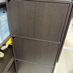 戸付きカラーボックス