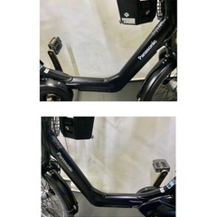 1年保証 送料無料　大容量 新型　パナソニック　20インチ　黒色　電動アシスト自転車 g810の画像