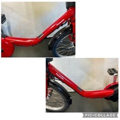 1年保証 新品部品多数　新型　パナソニック　20インチ　赤色　電動アシスト自転車の画像