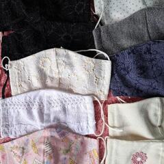 ハンドメイド  布マスク ３３個セットの画像