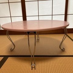木製折り畳みローテーブルの画像
