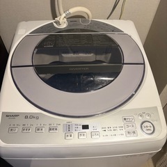 SHARP シャープ 洗濯機 ES-GV8D-S 8.0kgの画像