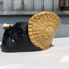 たぬき 置物 狸 陶器製の画像