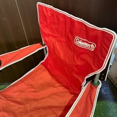 【リユース☆エコちょっぷ】キャンプ　コールマン　アームチェア　の画像
