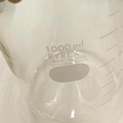 0804-081 パイレックス　Iwakiガラス　ビーカー　1000mlの画像