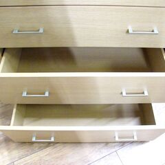 ニトリ 4段チェスト 幅80cm チェスト クローネ9080 4段収納 ナチュラルブラウン タンス 箪笥 衣類収納 NITORI 札幌市 厚別区の画像