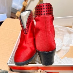 【新品】【24.0cmEEE】GORE-TEX ゴアテックス スノーブーツ 赤 レッド ショートの画像