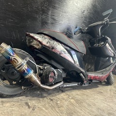 ★支払総額12.8万円★走行テスト済み！下取り可能！ スズキ アドレスV125 CF4EA 鬼カスタム♪ローダウン！ロンホイ！ カスタム車両お探しの方に♪の画像