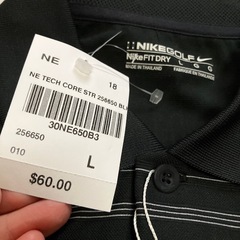 訳あり新品未使用　NIKE ゴルフポロシャツ　ハワイコオリナ　Lサイズてんとう虫の画像
