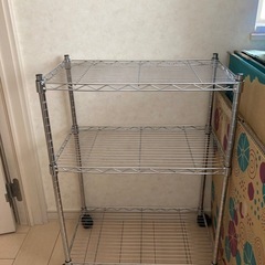 3段スチールラック　58.9cm×34cm×83cmの画像
