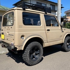 スズキ ジムニー JA11 5MT ベージュ リフトアップの画像
