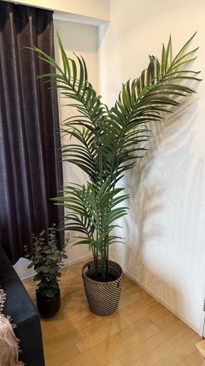 フェイクグリーン　 IKEA 2つセット　籠付き