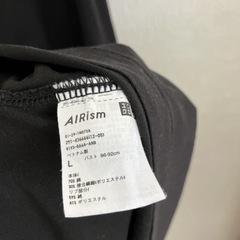 【募集中】UNIQLO エアリズム　半袖ワンピース　ブラックLサイズの画像