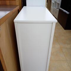 リユースのサカイ太田店★ジモティ割あり★ IKEA チェスト ホワイト H113×D44×W90 クリーニング済み OJ10342の画像