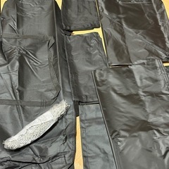 CYFIEタープテント3m×3m サイドシート付き(色:ブラック)の画像