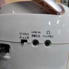 東芝 ラジカセ スマホ連携 リモコン付 ワイドFMの画像
