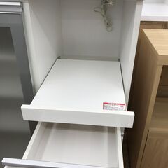 ★リユースのサカイ春日部店★KJ11152 ニトリ レンジ台 ホワイト H111×W90×D50 クリーニング済みの画像