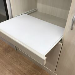 ★リユースのサカイ春日部店★KJ11155  レンジ台 ホワイト H89×W80×D40 クリーニング済みの画像