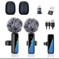 ネクタイに挟むタイプのワイヤレスマイクの画像