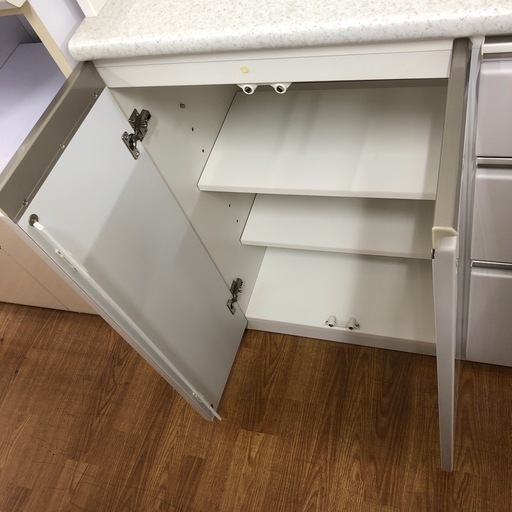 レンジボード 2枚スライド扉 ﾆﾄﾘ ｱﾙﾐﾅ ﾎﾜｲﾄ