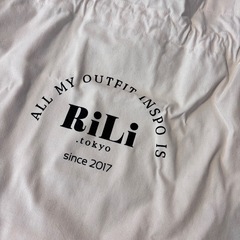 RiLi.Tokyo × Rafnaf トートバッグキャンパス地 大きめの画像