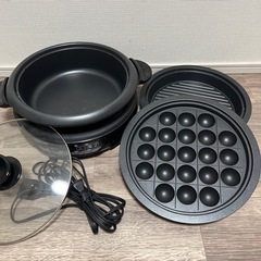 【超美品】グリルなべ　テスコム GPE910 ホットプレート　たこ焼きの画像