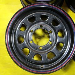 B1967　デイトナ風スチール　4本SET　15インチ　6.5ｊ　139.7/6穴　ハイエース　キャラバン等にの画像