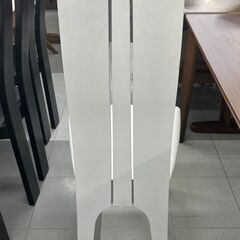 ★リユースのサカイ千葉中央店★期間限定割引有  椅子 ホワイト H100×D45×W45 クリーニング済み TC4089の画像