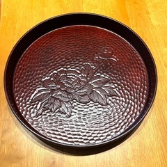 高級漆器 丸盆 おぼん トレー まとめて マルセイアート 漆器 膳の画像
