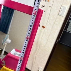 姿見　全身ミラー　141センチ　ピンクの画像
