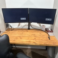 【9セット残りわずか】デスク&チェア&モニター等のセットの画像