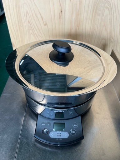 東芝電磁調理器 3層ステンレス鋼付き