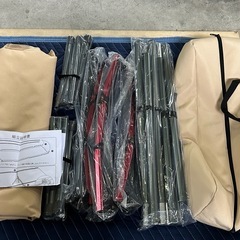 105a 【未使用品・開封品】　ベッド キャンプコット 折りたたみ式 2WAYS 高低兼用 簡易ベッド キャンプ 高み17-38CM 耐荷重150kg (カーキ) y080414aの画像