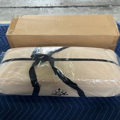 105a 【未使用品・開封品】　ベッド キャンプコット 折りたたみ式 2WAYS 高低兼用 簡易ベッド キャンプ 高み17-38CM 耐荷重150kg (カーキ) y080414aの画像