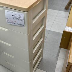 ★リユースのサカイ千葉中央店★期間限定割引有  プラスチックチェスト ホワイト H99×D42×W56 クリーニング済み TC4096の画像