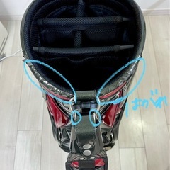 Titleist ゴルフバッグ 黒/赤の画像