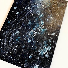 【原画】雪明かりの夜の画像