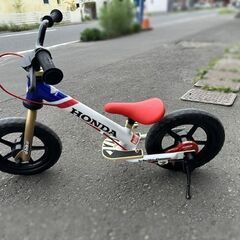 ides d-bike HONDA アイデス ディーバイク キックスシリーズ ホンダ D-BIKE 足蹴り トリコロールカラー キックバイク キッズ 子供用 自転車練習 札幌市 白石店 の画像