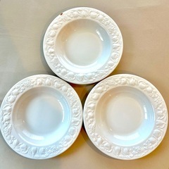 深皿　24cm <クアドリフォリオ> イタリア製ビンテージ食器　3枚セットの画像