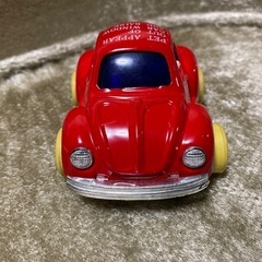 イチコー製 ワーゲンビートル ブリキ 製 ミニカー (犬が顔を出したり、引っ込めたり)の画像