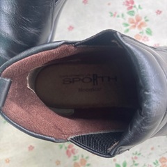 SPORTH　レザーシューズ　ブーツ　ブラック　22.5cmの画像