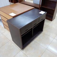 リユースのサカイ太田店★ジモティ割あり★  収納棚 ダークブラウン H70×D40×W89 クリーニング済み OJ10351の画像