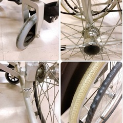 ケアテックジャパン 折りたたみ車椅子 背折れタイプ　自走式 介護 介助の画像