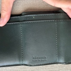 kissora 三つ折り財布　ブラック　メンズ　コンパクト　小さめの画像