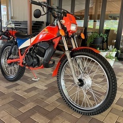 原付免許で乗れるトライアルバイク！HONDA TLM50 2サイクル　機関良好　前後タイヤ・チューブ新品　シート張り替え　ギアオイル交換の画像