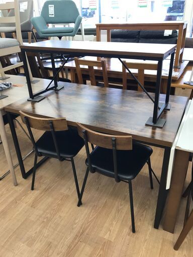 ★リユースのサカイ春日部店★KJ11162 ニトリ ダイニングセット 茶色 H71×W120×D70 クリーニング済み